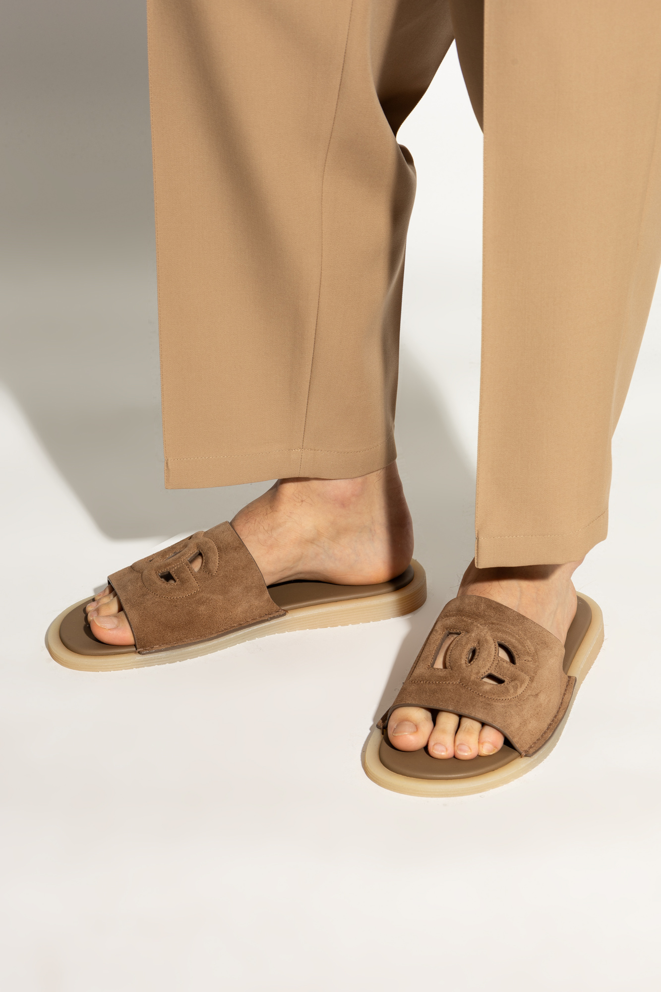 サンダル Dolce & Gabbana Suede Sandal Dolce & Gabbana Suede slippers | Men's Shoes | Vitkac